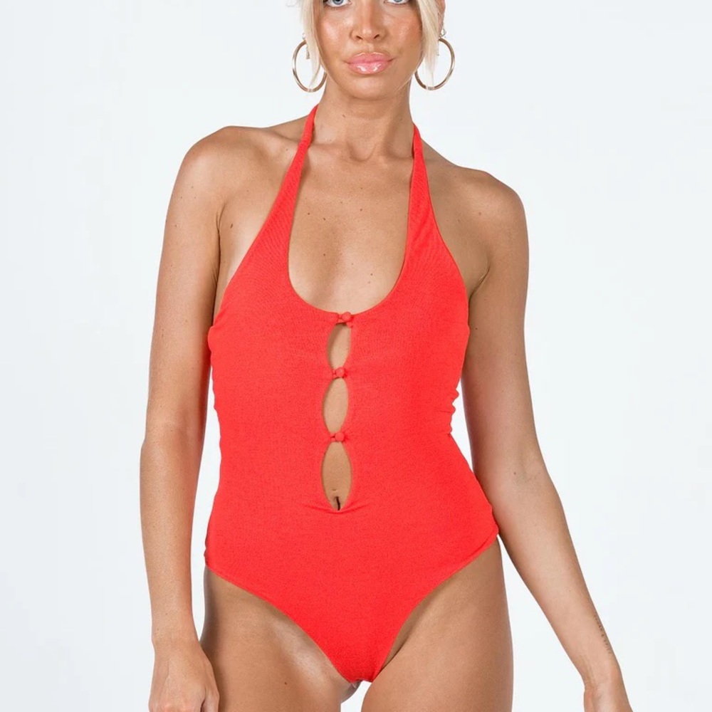 Never worn red princess Polly bodysuit